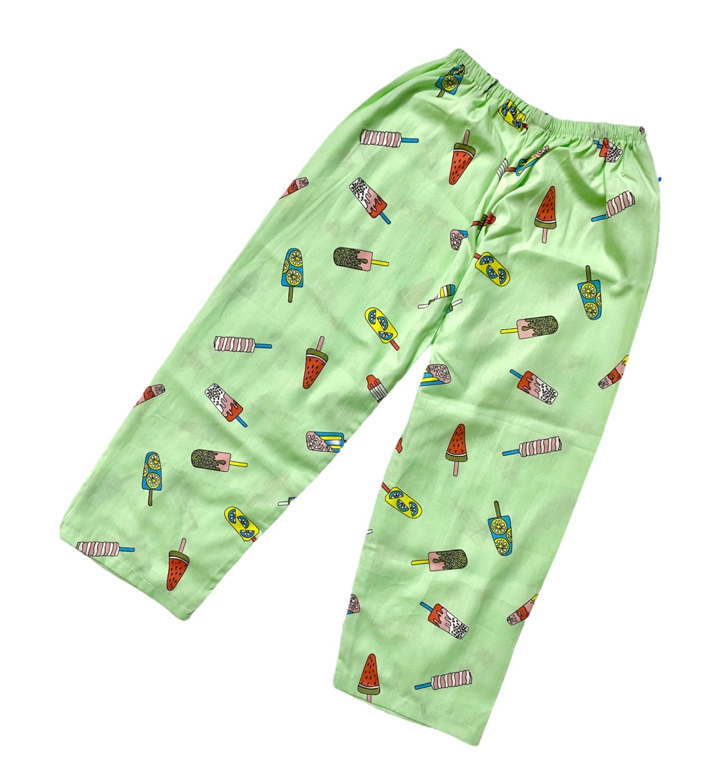 Ice Cream Print Night suit - Half Sleeve (Green)