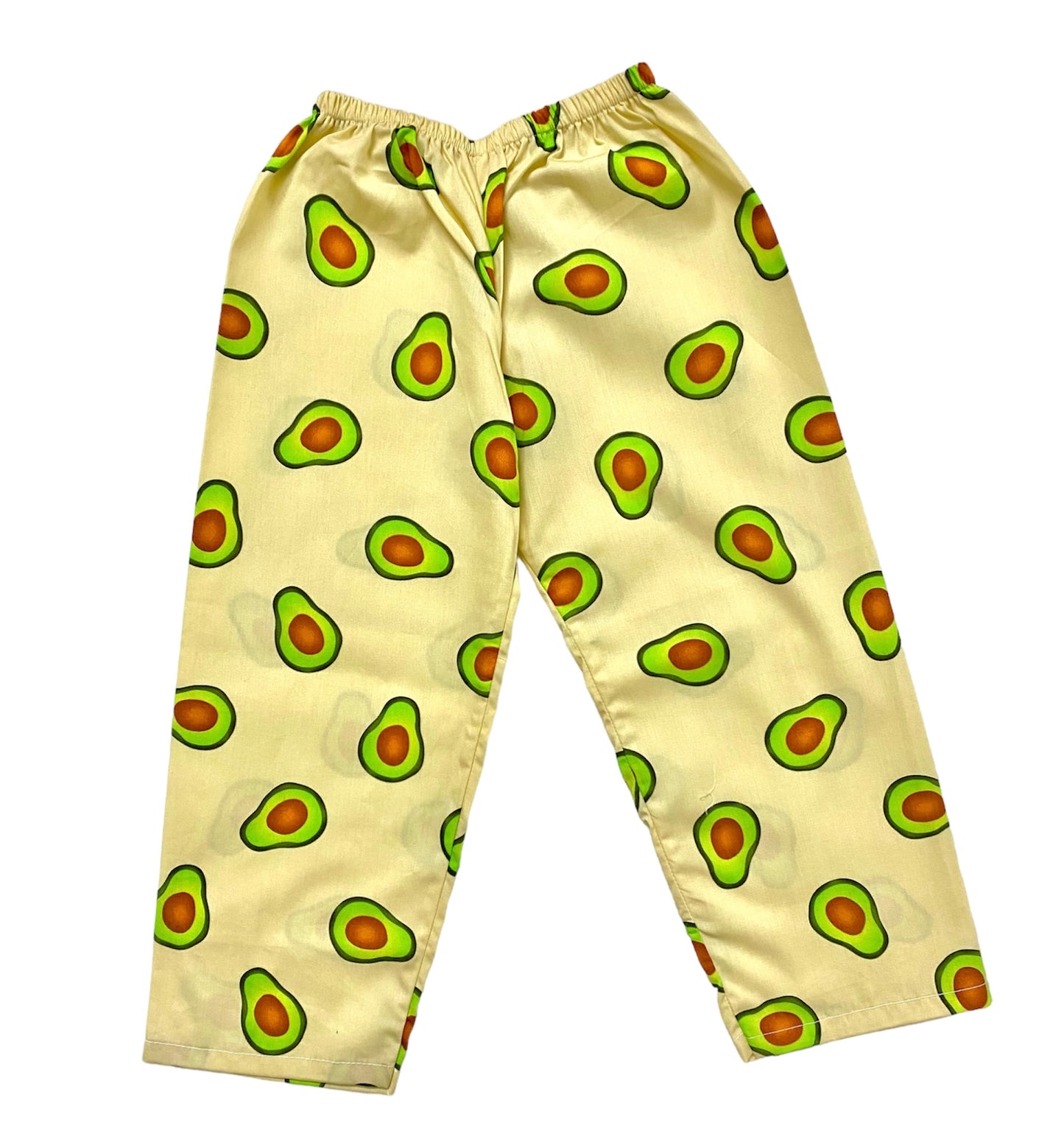 Avocado Print Night suit - Half Sleeve (Yellow)