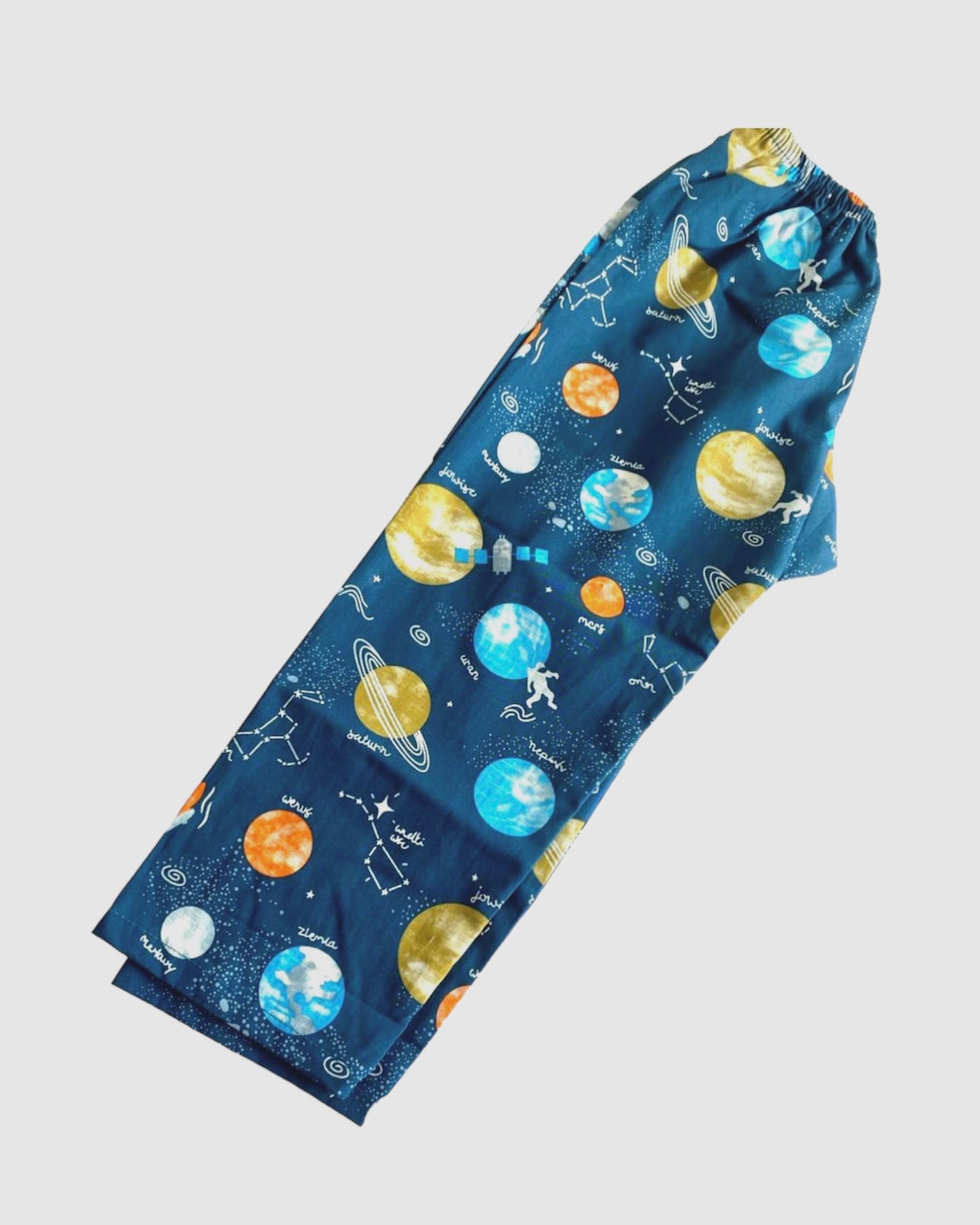 Galaxy Print Night suit - Half Sleeve (Blue)